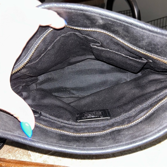 Coach Black Leather Tote Bag - Picture 3 of 5